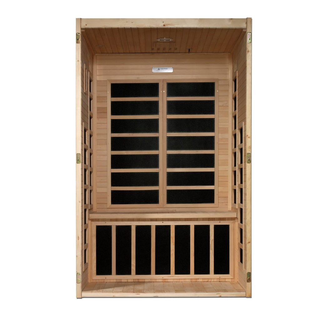 Dynamic Santiago 2-person Low EMF FAR Infrared Dry Sauna - West Coast Saunas - DYN-6209-01