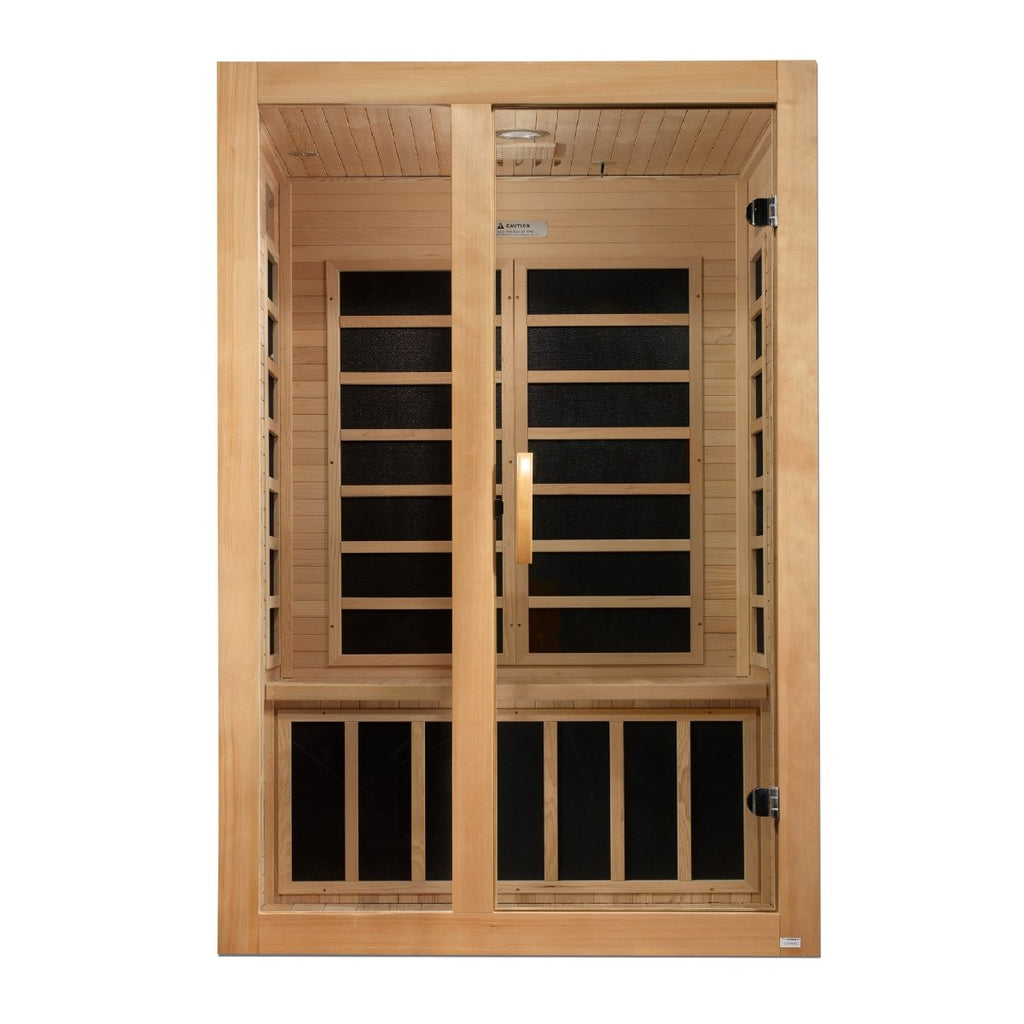 Dynamic Santiago 2-person Low EMF FAR Infrared Dry Sauna - West Coast Saunas - DYN-6209-01