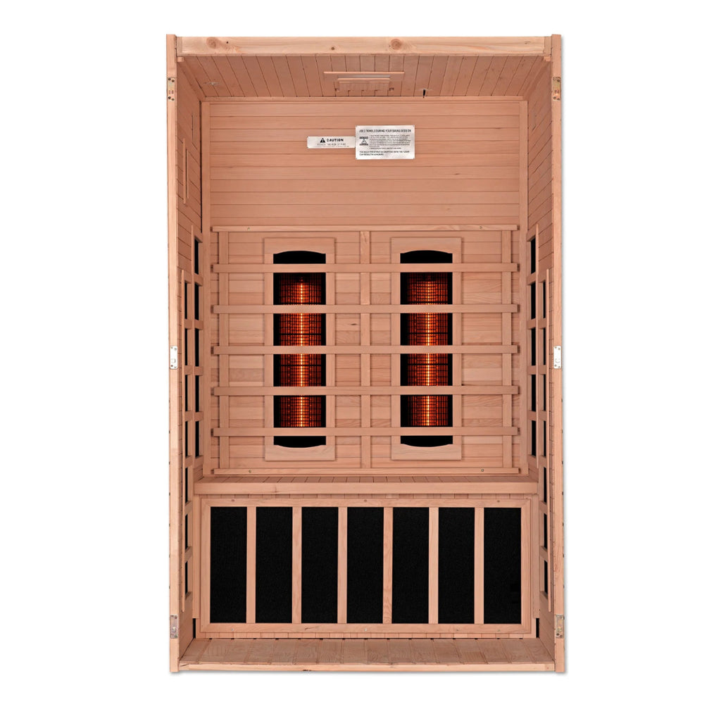 Dynamic "Serena" 2 Person Full Spectrum Infrared Sauna (DYN - 6229 - 03 FS) - West Coast Saunas - DYN - 6229 - 03 FS