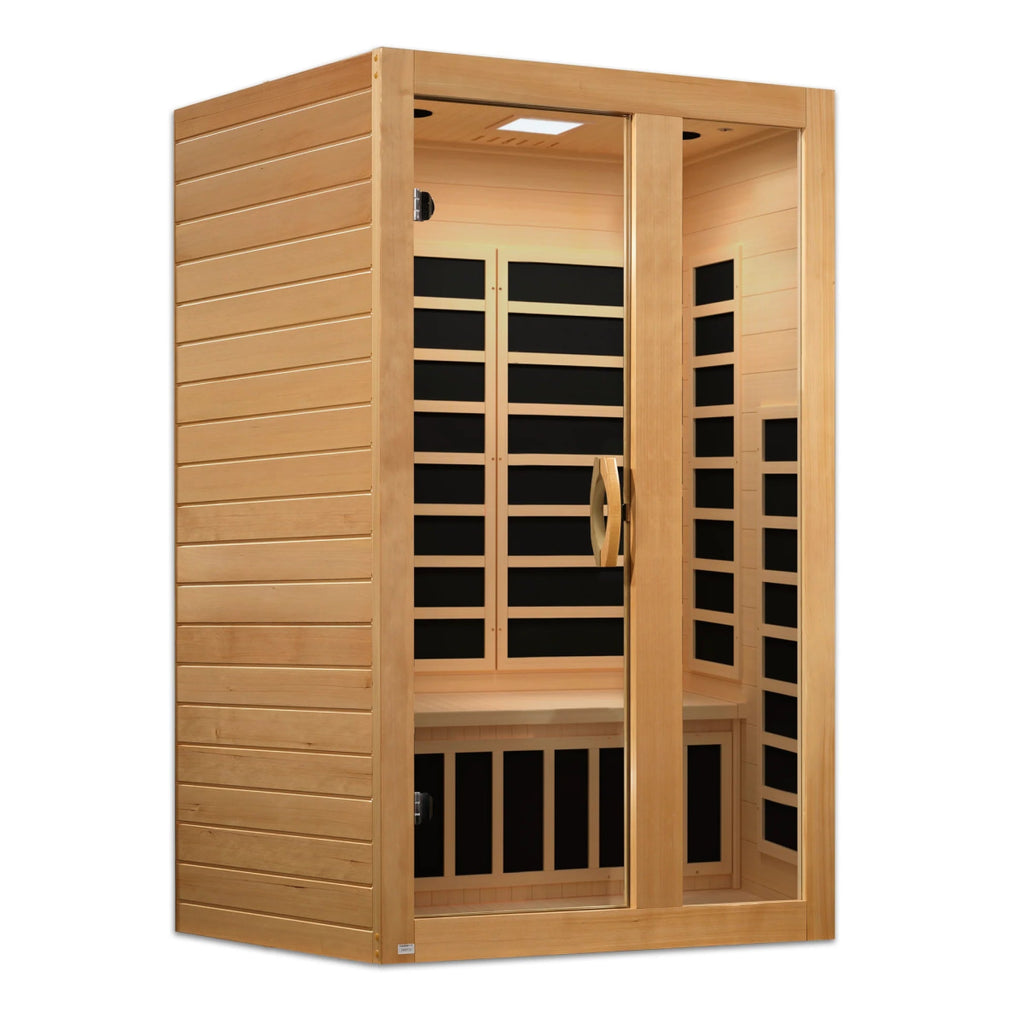 Dynamic "Serena" 2 Person Low EMF FAR IR Sauna (DYN - 6229 - 01) - West Coast Saunas - DYN - 6229 - 01