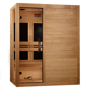 Dynamic Toscana 3 - person Low EMF (Between 5 - 10MG) FAR Infrared Sauna (Canadian Hemlock) DYN - 6315 - 05 - West Coast Saunas - DYN - 6315 - 05