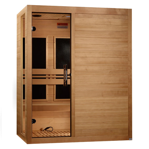 Dynamic Toscana 3 - person Low EMF (Between 5 - 10MG) FAR Infrared Sauna (Canadian Hemlock) DYN - 6315 - 05 - West Coast Saunas - DYN - 6315 - 05