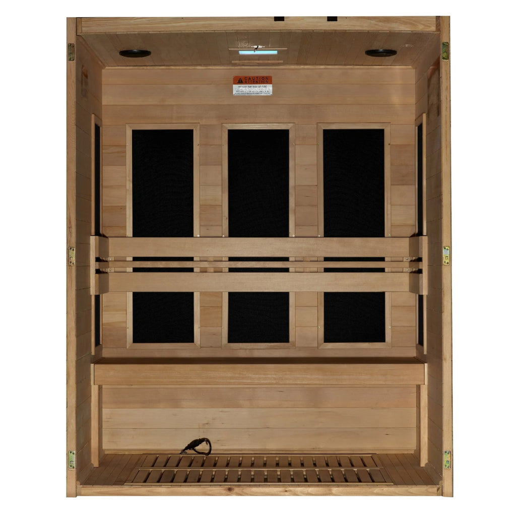 Dynamic Toscana 3 - person Low EMF (Between 5 - 10MG) FAR Infrared Sauna (Canadian Hemlock) DYN - 6315 - 05 - West Coast Saunas - DYN - 6315 - 05