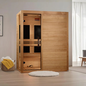 Dynamic Toscana 3 - person Low EMF (Between 5 - 10MG) FAR Infrared Sauna (Canadian Hemlock) DYN - 6315 - 05 - West Coast Saunas - DYN - 6315 - 05