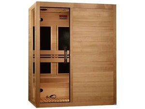 Dynamic Toscana Elite 3 - person Ultra Low EMF (Between 3 - 5MG) FAR Infrared Sauna (Canadian Hemlock) DYN - 6315 - 05 Elite - West Coast Saunas - DYN - 6315 - 05 Elite