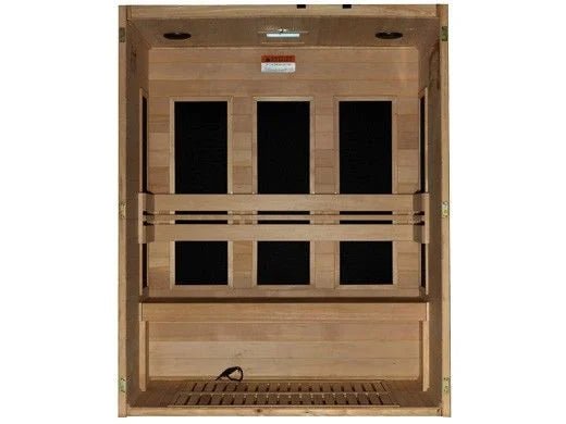 Dynamic Toscana Elite 3 - person Ultra Low EMF (Between 3 - 5MG) FAR Infrared Sauna (Canadian Hemlock) DYN - 6315 - 05 Elite - West Coast Saunas - DYN - 6315 - 05 Elite
