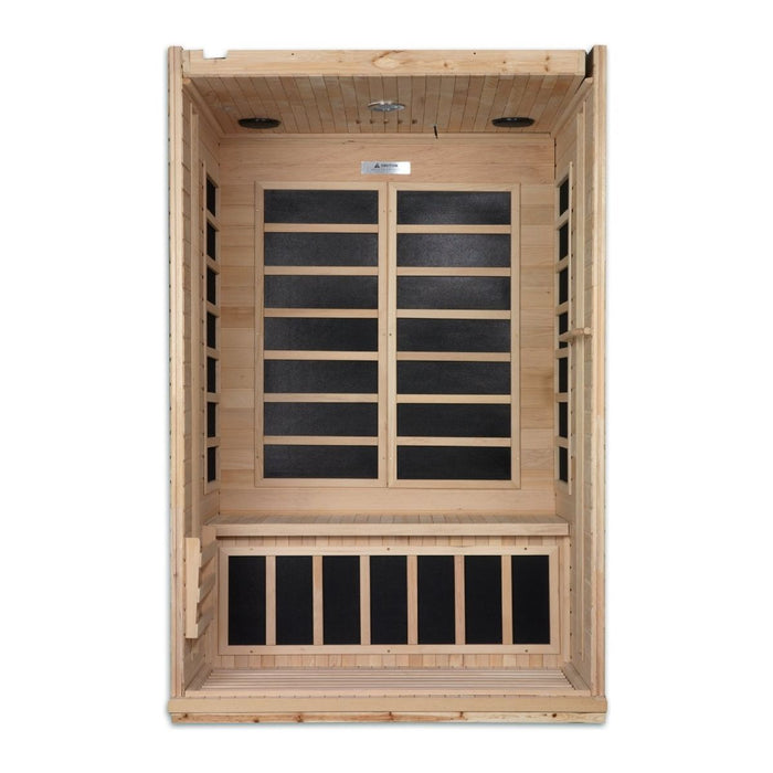 Dynamic Venice Elite 2-person Ultra Low EMF FAR Infrared Dry Sauna - West Coast Saunas - DYN-6210-01 Elite