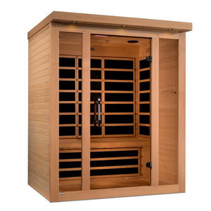 Dynamic Vila 3-person Ultra Low EMF (Under 3MG) FAR Infrared Dry Sauna - West Coast Saunas - DYN-6315-02 Elite