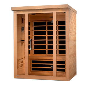 Dynamic Vila 3-person Ultra Low EMF (Under 3MG) FAR Infrared Dry Sauna - West Coast Saunas - DYN-6315-02 Elite