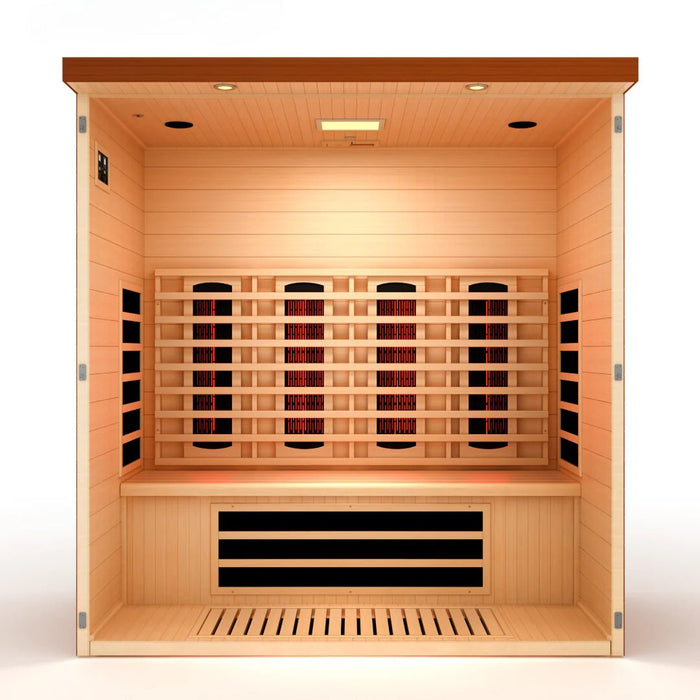Dynamic Vila Grande 4 Person Full Spectrum Nero Zero EMF FAR IR Sauna DYN - 6415 - 03 FS - West Coast Saunas - DYN-6415-03 FS