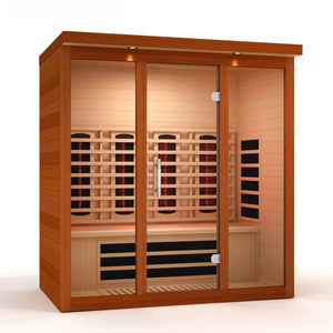 Dynamic Vila Grande 4 Person Full Spectrum Nero Zero EMF FAR IR Sauna DYN - 6415 - 03 FS - West Coast Saunas - DYN-6415-03 FS