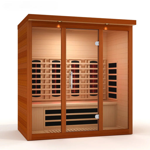 Dynamic Vila Grande 4 Person Full Spectrum Nero Zero EMF FAR IR Sauna DYN - 6415 - 03 FS - West Coast Saunas - DYN-6415-03 FS