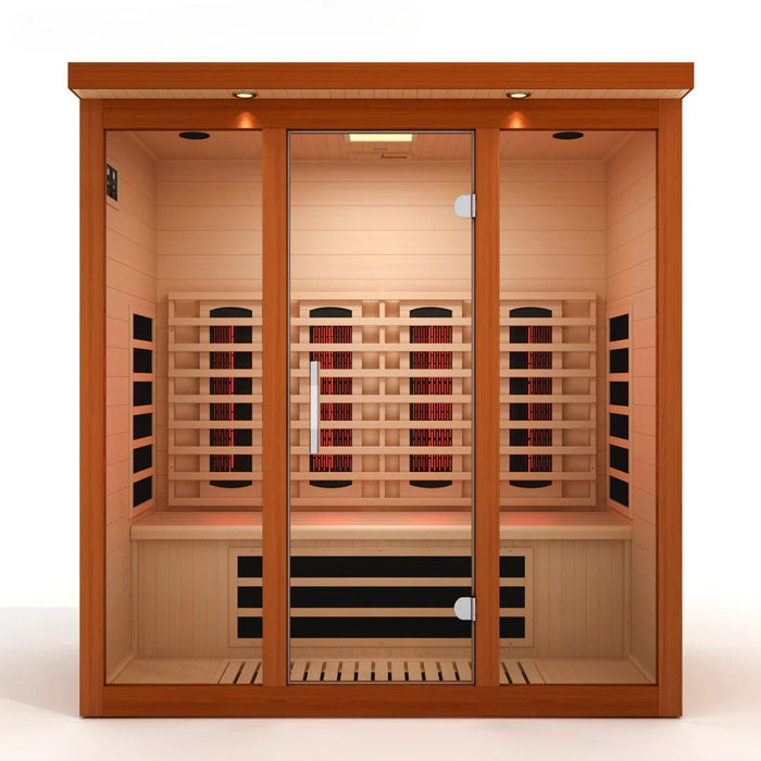 Dynamic Vila Grande 4 Person Full Spectrum Nero Zero EMF FAR IR Sauna DYN - 6415 - 03 FS - West Coast Saunas - DYN-6415-03 FS