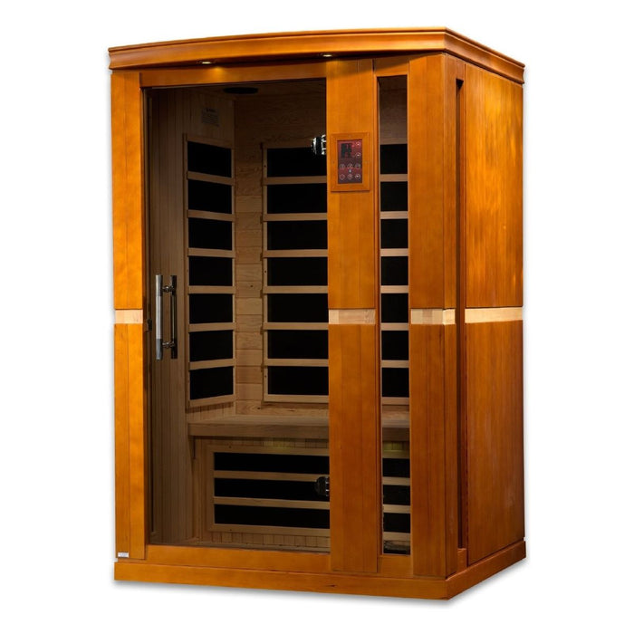 Dynamic Vittoria 2-person Low EMF FAR Infrared Dry Sauna (Canadian Hemlock) - West Coast Saunas - DYN-6220-01