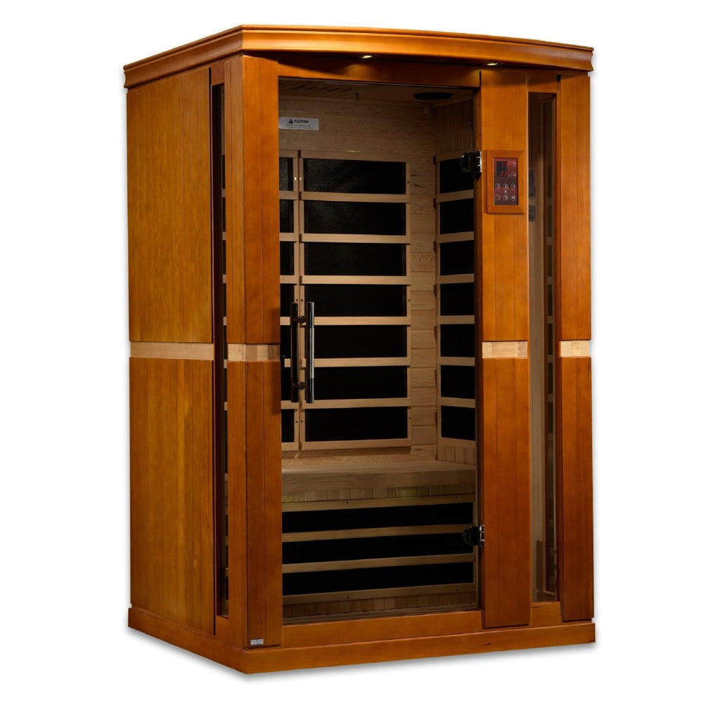 Dynamic Vittoria 2-person Low EMF FAR Infrared Dry Sauna (Canadian Hemlock) - West Coast Saunas - DYN-6220-01