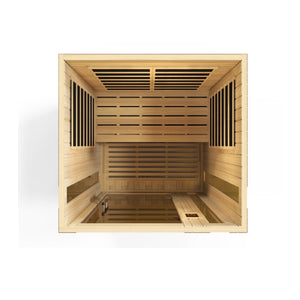 Dynamic Vittoria 2-person Low EMF FAR Infrared Dry Sauna (Canadian Hemlock) - West Coast Saunas - DYN-6220-01