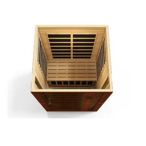 Dynamic Vittoria 2-person Low EMF FAR Infrared Dry Sauna (Canadian Hemlock) - West Coast Saunas - DYN-6220-01