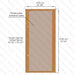 Etna Thermal Aspen Wood Framed Door, Bronze Glass, 1000×2100 mm (39 3/8″ x 82 3/4″) - West Coast Saunas - BSAUNAETABGD2R