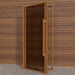 Etna Thermal Aspen Wood Framed Door, Bronze Glass, 1000×2100 mm (39 3/8″ x 82 3/4″) - West Coast Saunas - BSAUNAETABGD2R