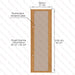 Etna Thermal Aspen Wood Framed Door, Bronze Glass, 690×2100 mm (27 1/8″ x 82 3/4″) - West Coast Saunas - BSAUNAETABGDR