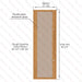 Etna Thermal Aspen Wood Framed Door, Bronze Glass, 690×2100 mm (27 1/8″ x 82 3/4″) - West Coast Saunas - BSAUNAETABGDL