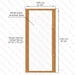 Etna Thermal Aspen Wood Framed Door, Clear Glass, 1000×2100 mm (39 3/8″ x 82 3/4″) - West Coast Saunas - BSAUNAETACG2DL