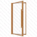 Etna Thermal Aspen Wood Framed Door, Clear Glass, 1000×2100 mm (39 3/8″ x 82 3/4″) - West Coast Saunas - BSAUNAETACG2DR