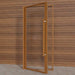 Etna Thermal Aspen Wood Framed Door, Clear Glass, 1000×2100 mm (39 3/8″ x 82 3/4″) - West Coast Saunas - BSAUNAETACG2DR