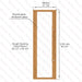 Etna Thermal Aspen Wood Framed Door, Clear Glass, 690×2100 mm (27 1/8″ x 82 3/4″) - West Coast Saunas - BSAUNAETACGDL