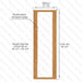 Etna Thermal Aspen Wood Framed Door, Clear Glass, 690×2100 mm (27 1/8″ x 82 3/4″) - West Coast Saunas - BSAUNAETACGDR