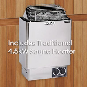 FD-5 Trinity XL Infra-Steam Sauna - West Coast Saunas - FD-5