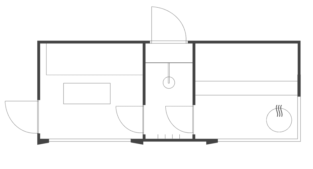 Genevas St Moritz 5 Person Outdoor Sauna with Shower Room Pre - Assembled - West Coast Saunas - GENSTM1