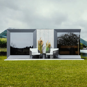 Genevas St Moritz 5 Person Outdoor Sauna with Shower Room Pre - Assembled - West Coast Saunas - GENSTM1