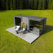Genevas St Moritz 5 Person Outdoor Sauna with Shower Room Pre - Assembled - West Coast Saunas - GENSTM1