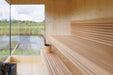Genevas Zermatt Pre - Assembled Outdoor Sauna with Changing Room - West Coast Saunas - GEN - ZRM - ELEC