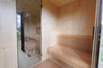 Genevas Zermatt Pre - Assembled Outdoor Sauna with Changing Room - West Coast Saunas - GEN - ZRM - ELEC