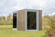 Genevas Zermatt Pre - Assembled Outdoor Sauna with Changing Room - West Coast Saunas - GEN - ZRM - ELEC