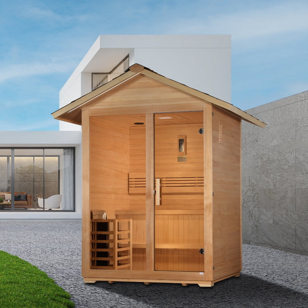 Golden Designs "Arlberg" 3 Person Traditional Outdoor Sauna - West Coast Saunas - GDI-8103-01