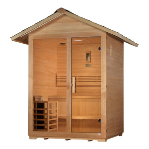 Golden Designs "Arlberg" 3 Person Traditional Outdoor Sauna - West Coast Saunas - GDI-8103-01