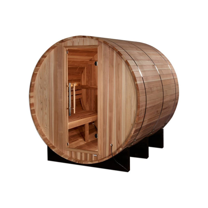 Golden Designs "Arosa" 4 Person Barrel Traditional Sauna - West Coast Saunas - GDI-B004-01