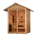 Golden Designs "Carinthia" 3 Person Hybrid (PureTech™ Full Spectrum IR or Traditional Stove) Outdoor Sauna - West Coast Saunas - GDI-8123-01