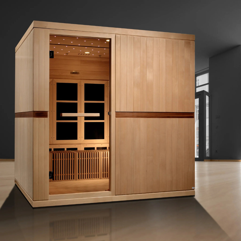 Golden Designs Catalonia 8 Person Near Zero EMF FAR IR Sauna GDI - 6880 - 02 Elite - West Coast Saunas - GDI-6880-02 Elite