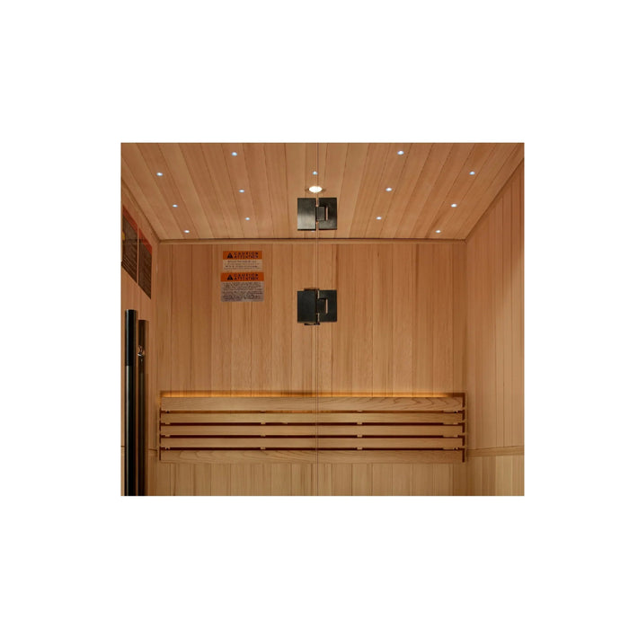 Golden Designs Cedar "Sundsvall Edition" 2 Person Indoor/Outdoor Traditional Sauna GDI - 7289 - 02 - West Coast Saunas - GDI - 7289 - 02