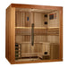 Golden Designs "Copenhagen Edition" 3 - Person Traditional Sauna - Canadian Red Cedar Interior and Pacific Premium Clear Cedar Exterior - West Coast Saunas - GDI - 7389 - 02