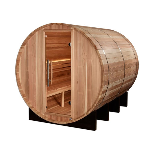 Golden Designs "Klosters" 6 Person Barrel Traditional Sauna - West Coast Saunas - GDI-B006-01