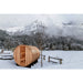 Golden Designs "Klosters" 6 Person Barrel Traditional Sauna - West Coast Saunas - GDI-B006-01