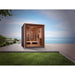 Golden Designs Visby 3 Person Hybrid (PureTech™ Full Spectrum IR or Traditional Stove) Outdoor Sauna - West Coast Saunas - GDI-8223-01