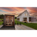 Golden Designs Visby 3 Person Hybrid (PureTech™ Full Spectrum IR or Traditional Stove) Outdoor Sauna - West Coast Saunas - GDI-8223-01