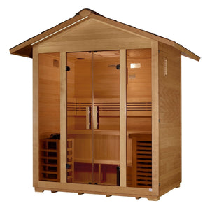 Golden Designs "Vorarlberg" 5 Person Traditional Outdoor Sauna - West Coast Saunas - GDI-8105-01