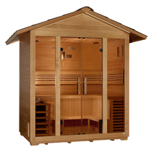 Golden Designs "Vorarlberg" 5 Person Traditional Outdoor Sauna - West Coast Saunas - GDI-8105-01